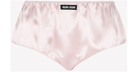 miu miu underwear satin